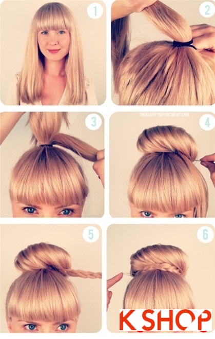 Cách làm 3 kiểu tóc búi đơn giản tại nhà