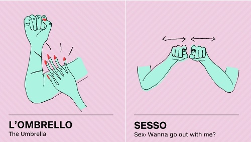 Ngôn ngữ ký hiệu tay của người italy