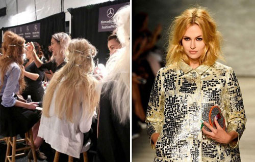 Cách giữ nếp tóc của người mẫu trước khi lên sàn catwalk