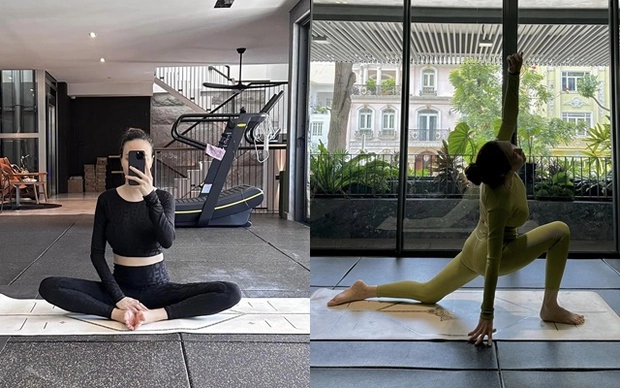 Các mẹ bỉm vbiz chăm tập yoga sau sinh
