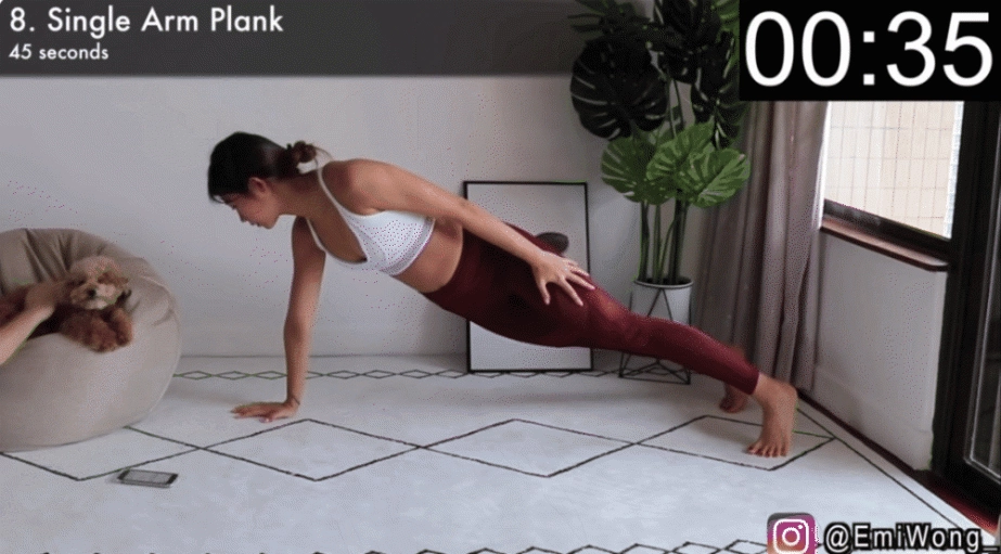 Biến thể plank siết mỡ bụng giúp dáng thon eo gọn sau vài tuần