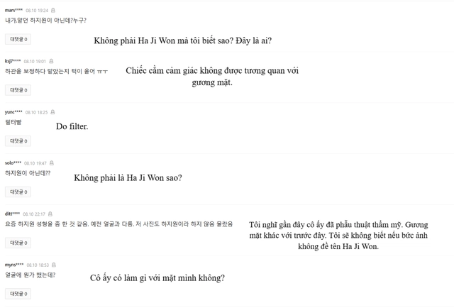Bức hình đang khiến dư luận xôn xao của ha ji won
