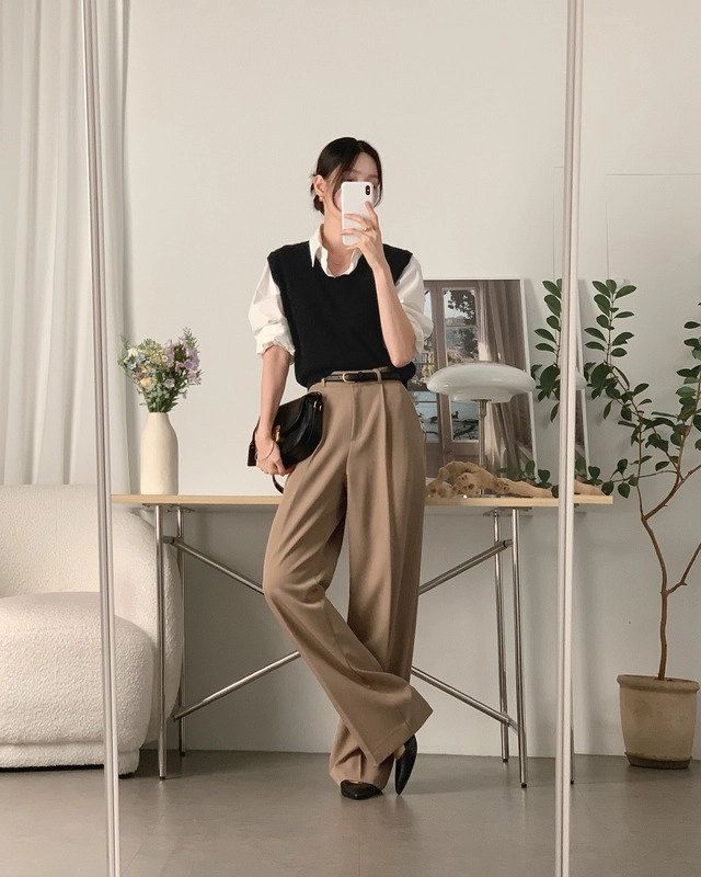 10 tuyệt chiêu giúp nàng diện quần màu be