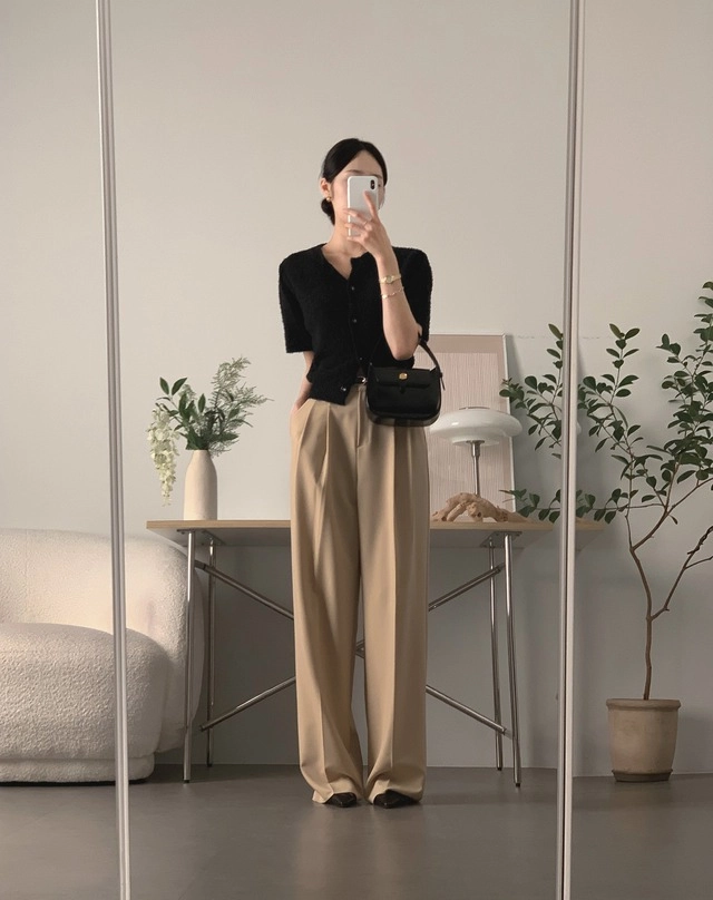 10 tuyệt chiêu giúp nàng diện quần màu be